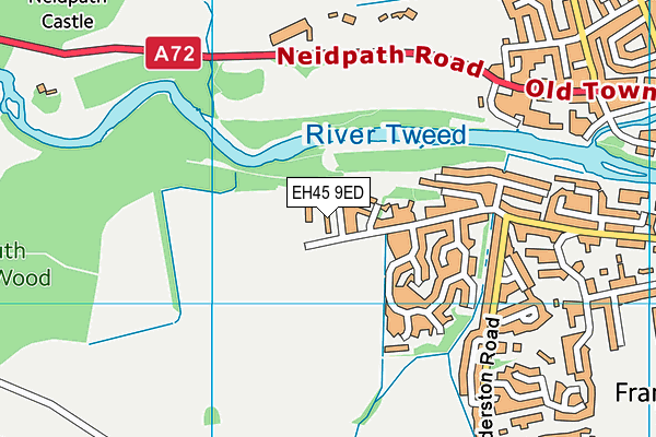 EH45 9ED map - OS VectorMap District (Ordnance Survey)