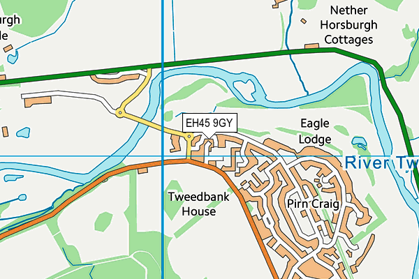 EH45 9GY map - OS VectorMap District (Ordnance Survey)