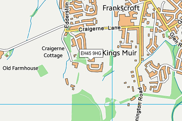 EH45 9HG map - OS VectorMap District (Ordnance Survey)