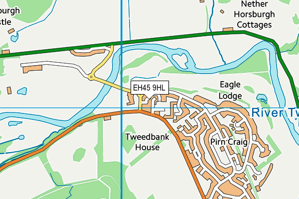 EH45 9HL map - OS VectorMap District (Ordnance Survey)