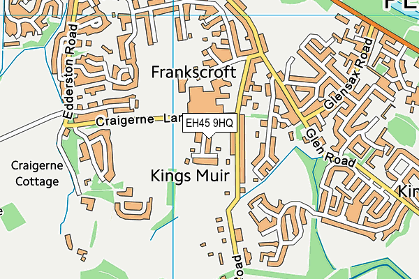 EH45 9HQ map - OS VectorMap District (Ordnance Survey)