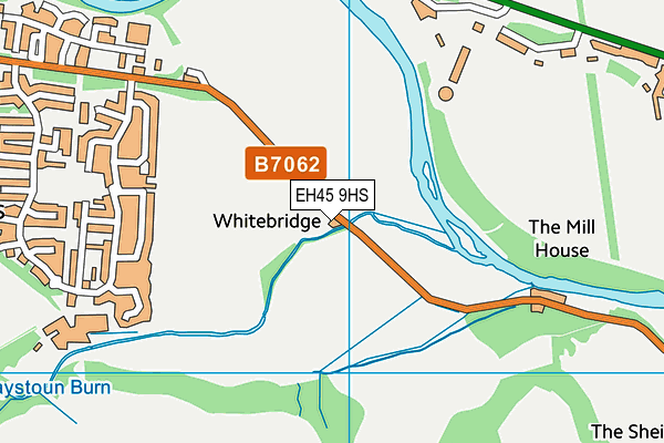 EH45 9HS map - OS VectorMap District (Ordnance Survey)