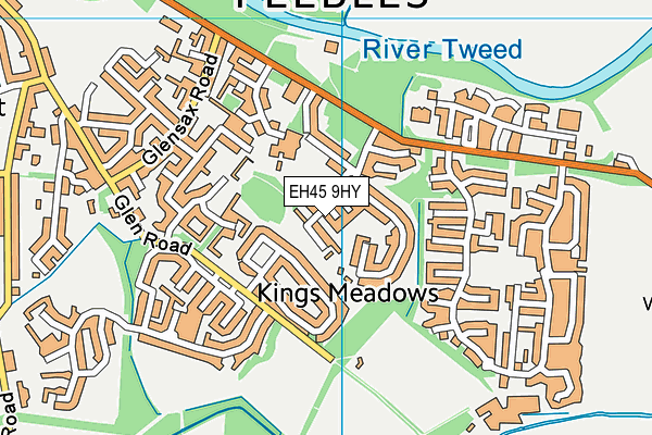 EH45 9HY map - OS VectorMap District (Ordnance Survey)