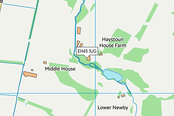 EH45 9JG map - OS VectorMap District (Ordnance Survey)