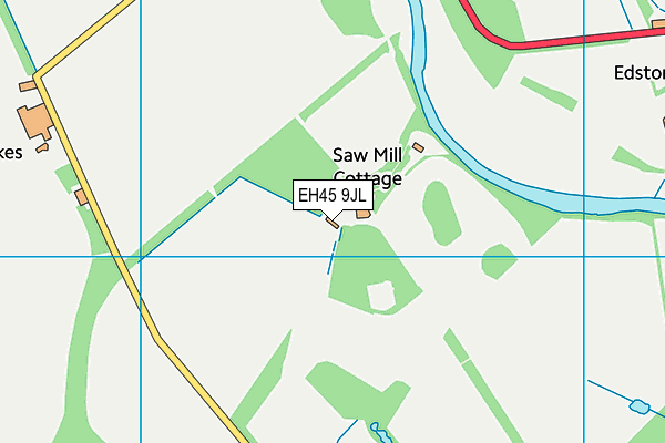 EH45 9JL map - OS VectorMap District (Ordnance Survey)