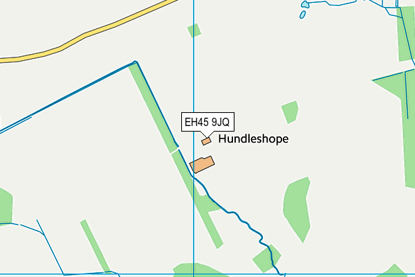 EH45 9JQ map - OS VectorMap District (Ordnance Survey)