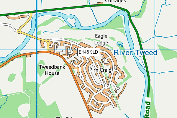 EH45 9LD map - OS VectorMap District (Ordnance Survey)