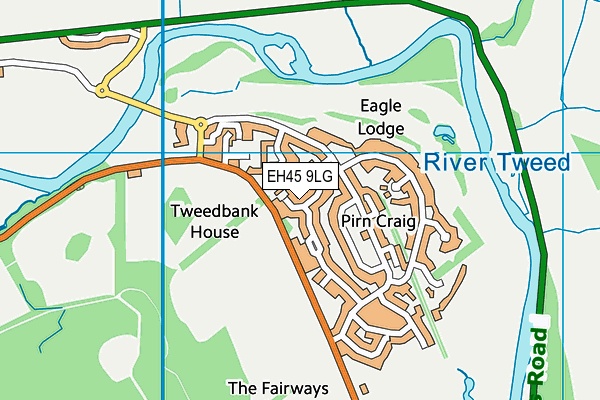 EH45 9LG map - OS VectorMap District (Ordnance Survey)