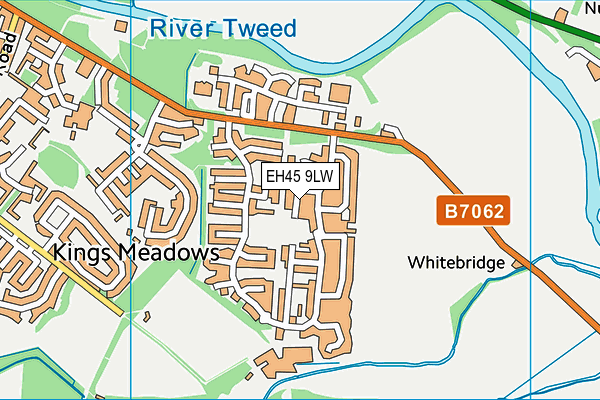 EH45 9LW map - OS VectorMap District (Ordnance Survey)