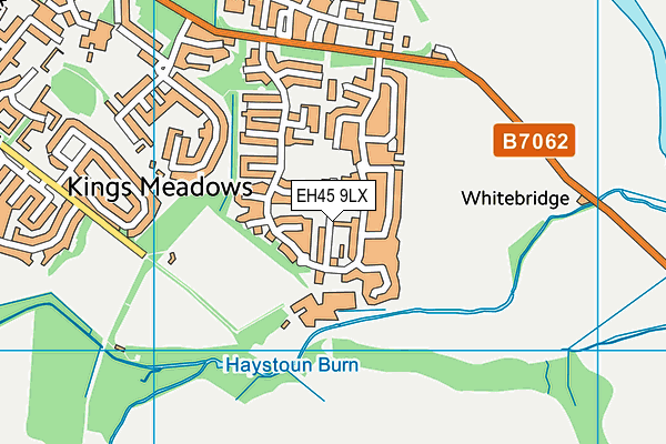 EH45 9LX map - OS VectorMap District (Ordnance Survey)