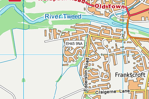 EH45 9NA map - OS VectorMap District (Ordnance Survey)