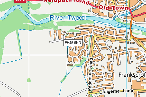 EH45 9ND map - OS VectorMap District (Ordnance Survey)