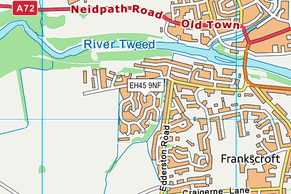 EH45 9NF map - OS VectorMap District (Ordnance Survey)