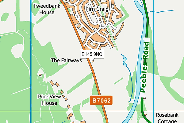 EH45 9NQ map - OS VectorMap District (Ordnance Survey)