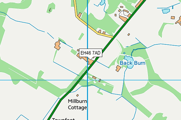 EH46 7AD map - OS VectorMap District (Ordnance Survey)