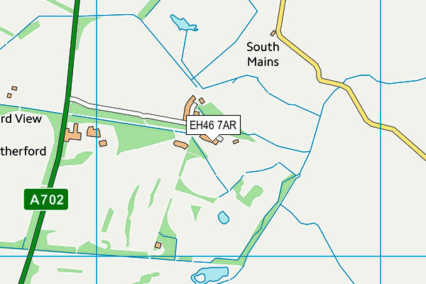 EH46 7AR map - OS VectorMap District (Ordnance Survey)