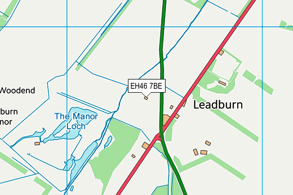 EH46 7BE map - OS VectorMap District (Ordnance Survey)
