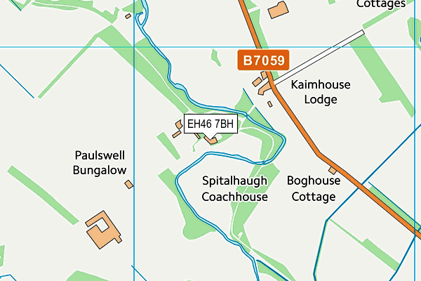 EH46 7BH map - OS VectorMap District (Ordnance Survey)