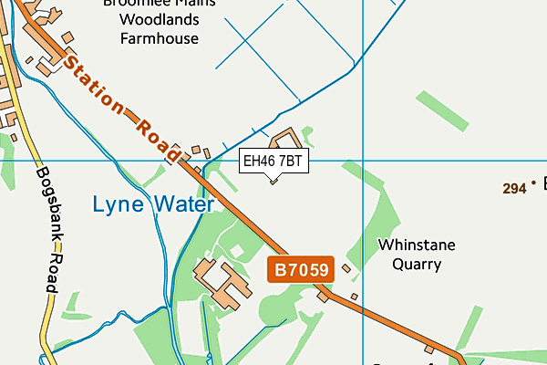 EH46 7BT map - OS VectorMap District (Ordnance Survey)