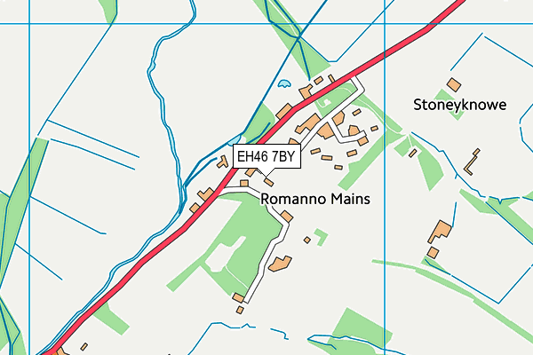 EH46 7BY map - OS VectorMap District (Ordnance Survey)