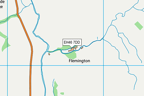 EH46 7DD map - OS VectorMap District (Ordnance Survey)