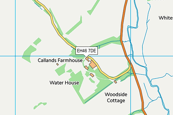 EH46 7DE map - OS VectorMap District (Ordnance Survey)
