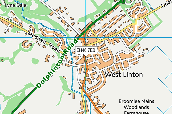EH46 7EB map - OS VectorMap District (Ordnance Survey)