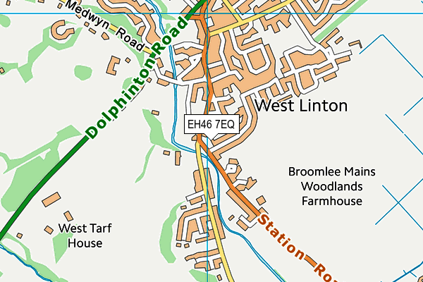 EH46 7EQ map - OS VectorMap District (Ordnance Survey)