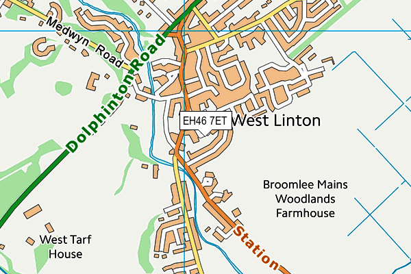 EH46 7ET map - OS VectorMap District (Ordnance Survey)