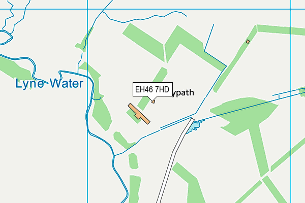 EH46 7HD map - OS VectorMap District (Ordnance Survey)