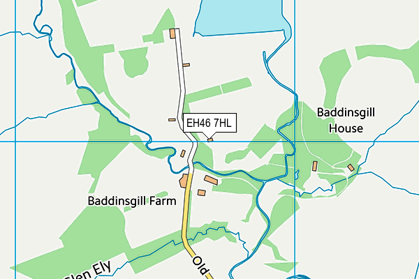 EH46 7HL map - OS VectorMap District (Ordnance Survey)