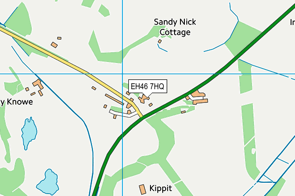 EH46 7HQ map - OS VectorMap District (Ordnance Survey)