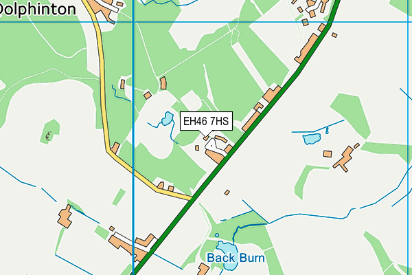 EH46 7HS map - OS VectorMap District (Ordnance Survey)