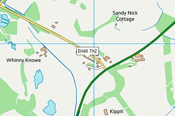 EH46 7HZ map - OS VectorMap District (Ordnance Survey)