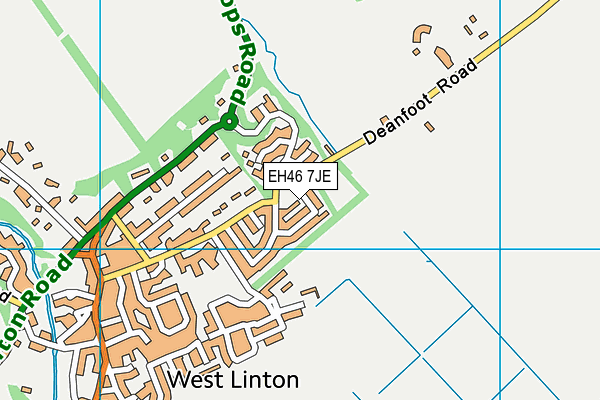 EH46 7JE map - OS VectorMap District (Ordnance Survey)