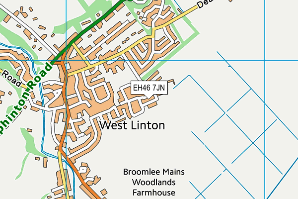 EH46 7JN map - OS VectorMap District (Ordnance Survey)