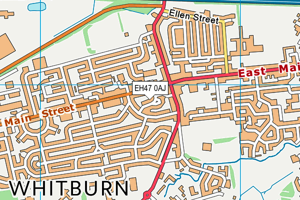 EH47 0AJ map - OS VectorMap District (Ordnance Survey)