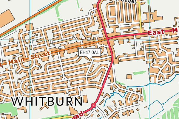 EH47 0AL map - OS VectorMap District (Ordnance Survey)