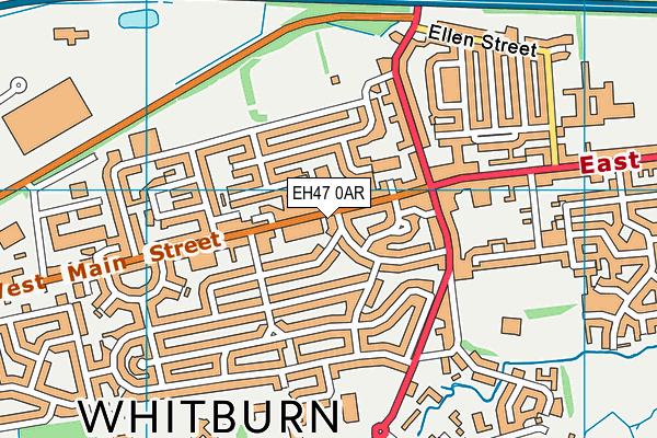 EH47 0AR map - OS VectorMap District (Ordnance Survey)