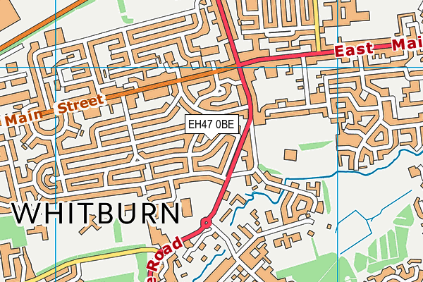 EH47 0BE map - OS VectorMap District (Ordnance Survey)