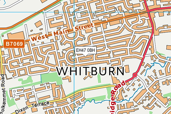 EH47 0BH map - OS VectorMap District (Ordnance Survey)