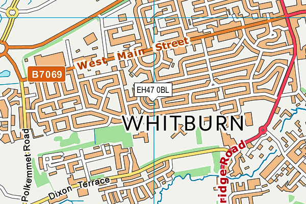 EH47 0BL map - OS VectorMap District (Ordnance Survey)