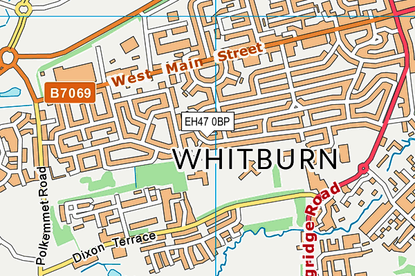 EH47 0BP map - OS VectorMap District (Ordnance Survey)