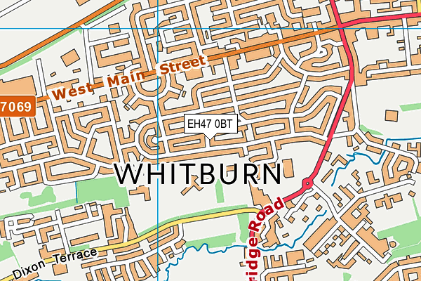 EH47 0BT map - OS VectorMap District (Ordnance Survey)