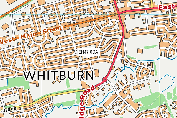 EH47 0DA map - OS VectorMap District (Ordnance Survey)