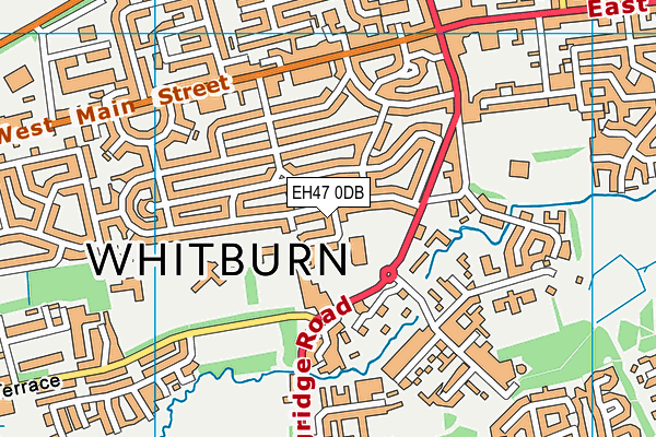 EH47 0DB map - OS VectorMap District (Ordnance Survey)