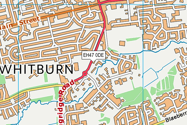 EH47 0DE map - OS VectorMap District (Ordnance Survey)