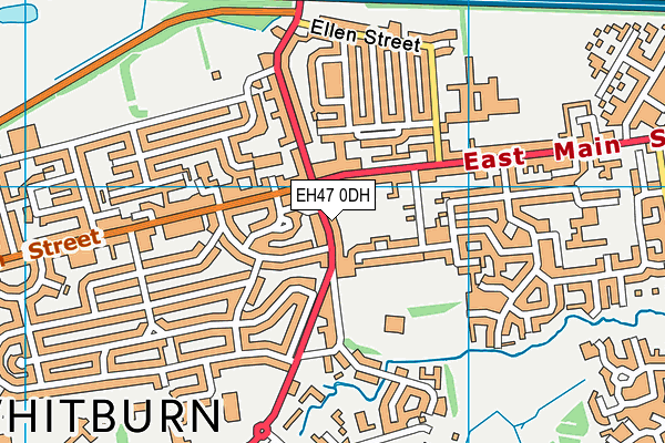 EH47 0DH map - OS VectorMap District (Ordnance Survey)