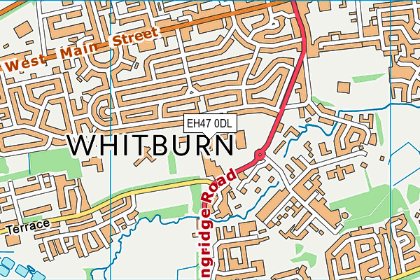 EH47 0DL map - OS VectorMap District (Ordnance Survey)