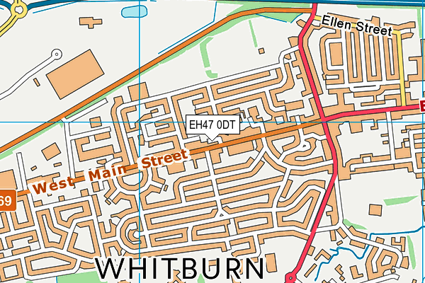 EH47 0DT map - OS VectorMap District (Ordnance Survey)